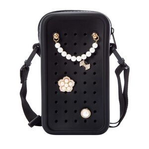 Pop Ins Silicone Phone Pouch with Strap & charms